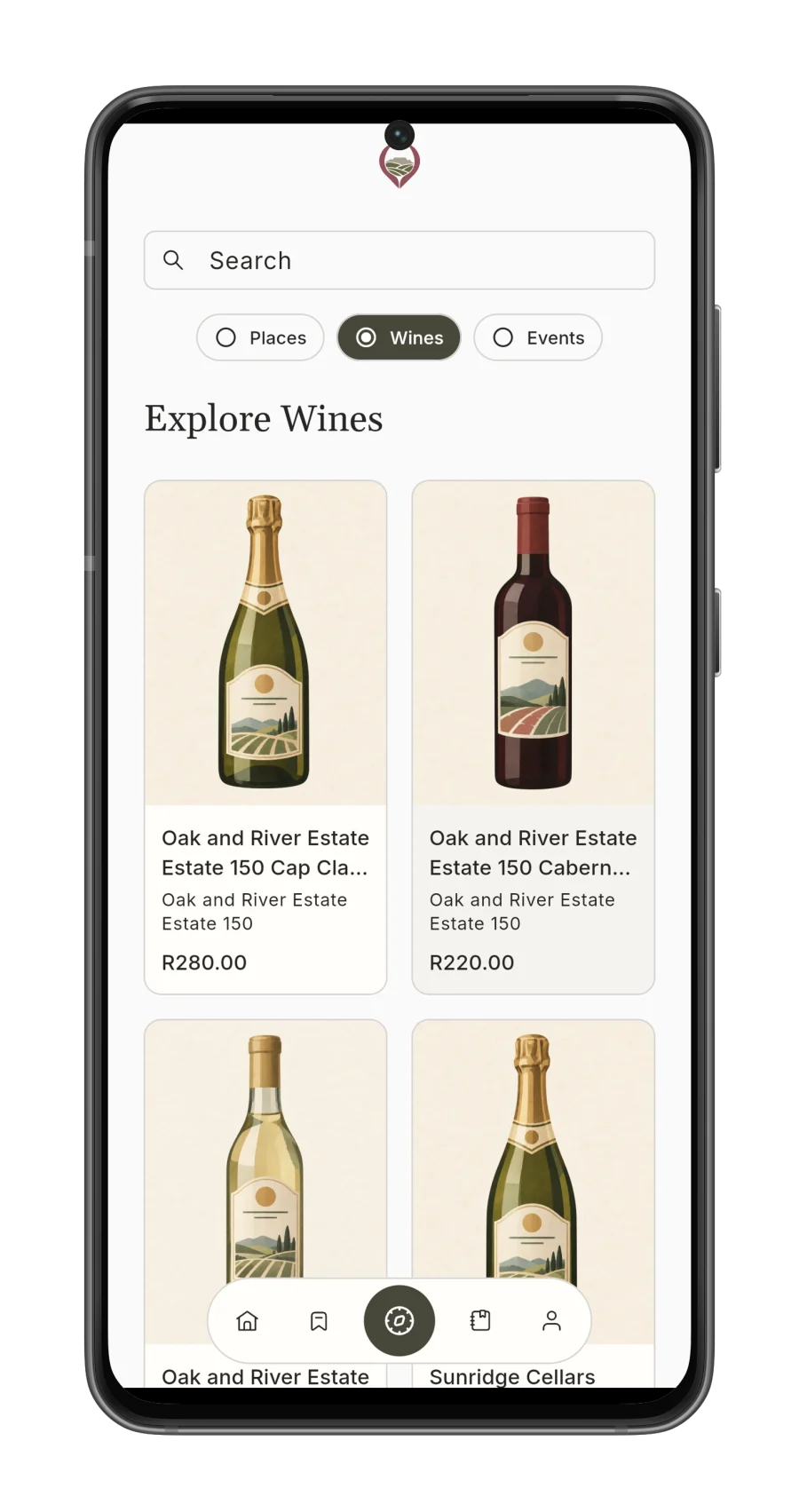 Explore Wines with wine cards and prices on Korkage on Android